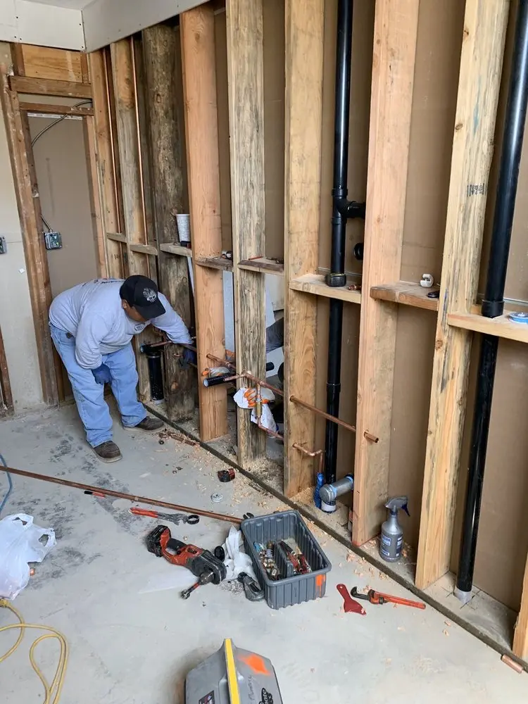 Commercial rough-in plumbing for Gas Line Repair in Lincoln